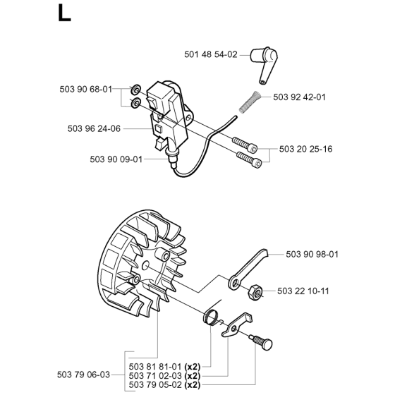 Ignition System Assembly For Husqvarna 335XPt Chainsaw 