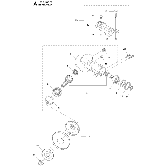 Bevel Gear Assembly for 336FR