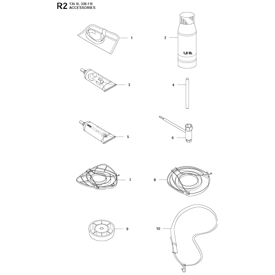 Accessories  Assembly For Husqvarna 336FRD/336RK Brushcutter