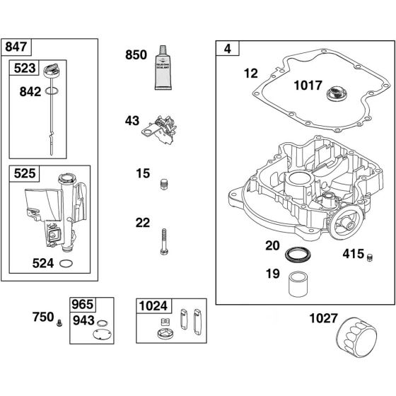 Crankcase Cover for Briggs & Stratton