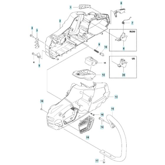 Chassis for Husqvarna 340i