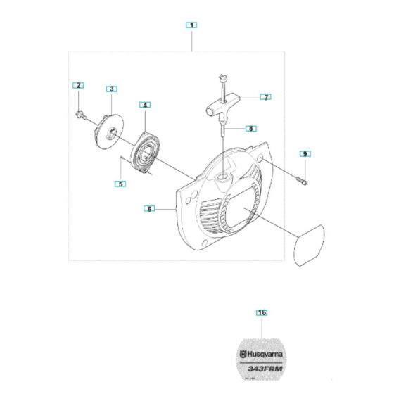 Starter Assembly for Husqvarna