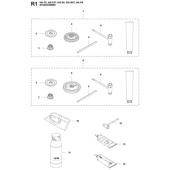 Accessories Assembly For Husqvarna 345FR Brushcutter