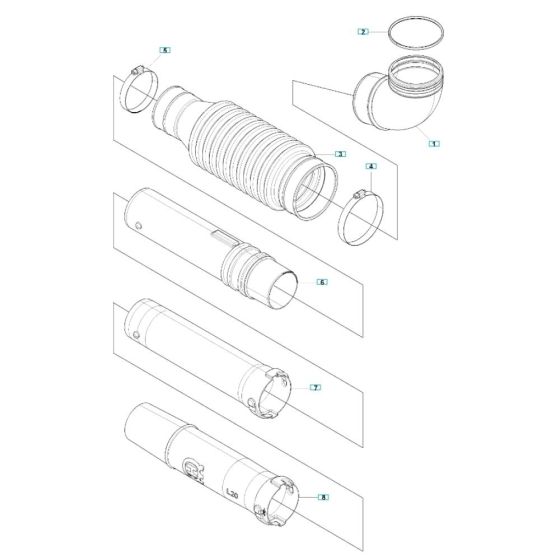 Tube Assembly for Husqvarna 350BF