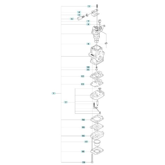 Carburettor Assembly for Husqvarna 350BF