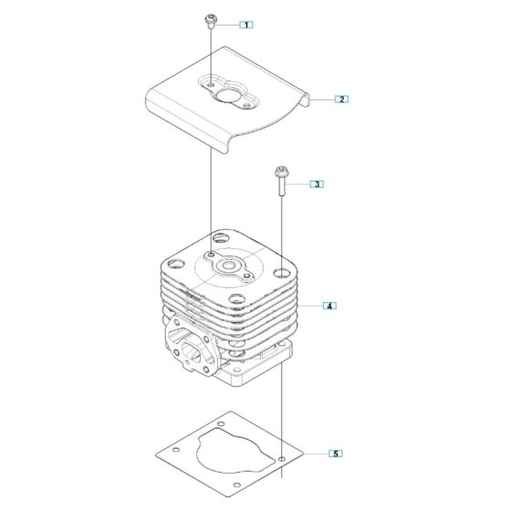 Cylinder Assembly for Husqvarna 350BF