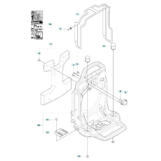 Frame Assembly for Husqvarna 350BF