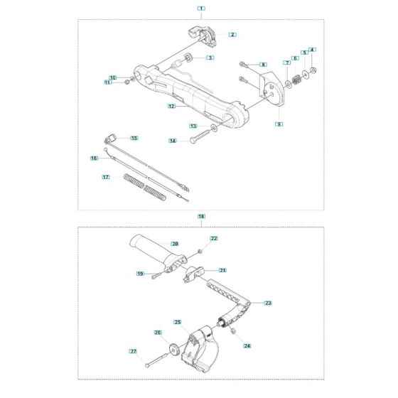 Handle Assembly for Husqvarna