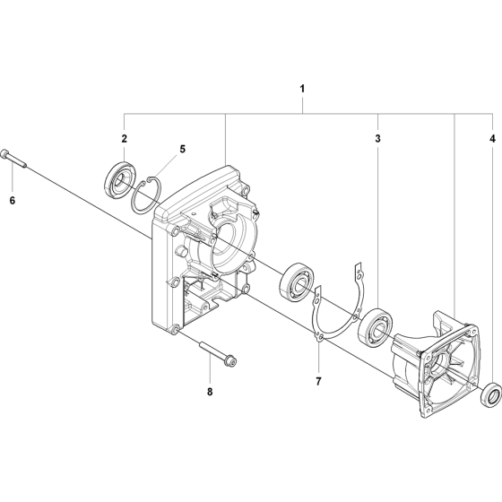 Piston & Crankshaft Assembly for Husqvarna 350BT Leaf Blower