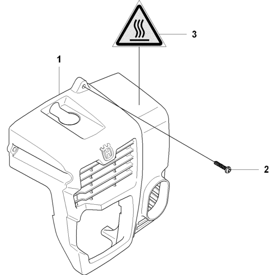 Cylinder Cover Assembly for Husqvarna 350BT Leaf Blower