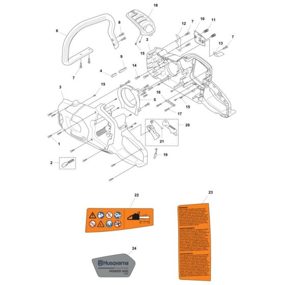 Housing Assembly for Husqvarna 350i