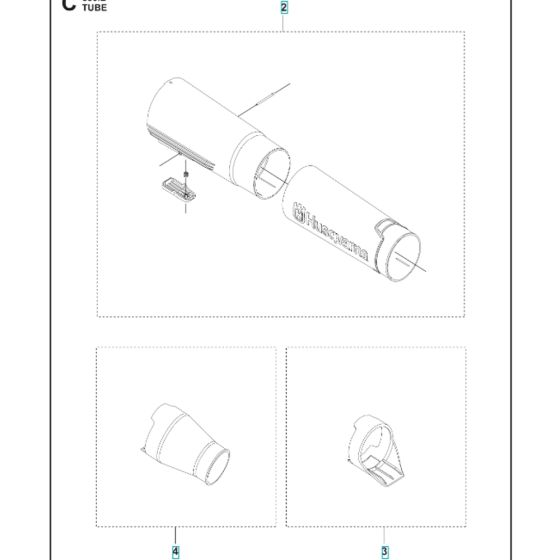 Tube Assembly for Husqvarna 350iB