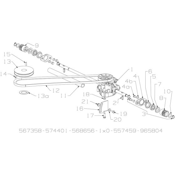 Gearbox Assembly for Masport 350ST