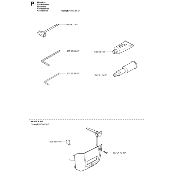 Accessories For Husqvarna 351 Chainsaw 