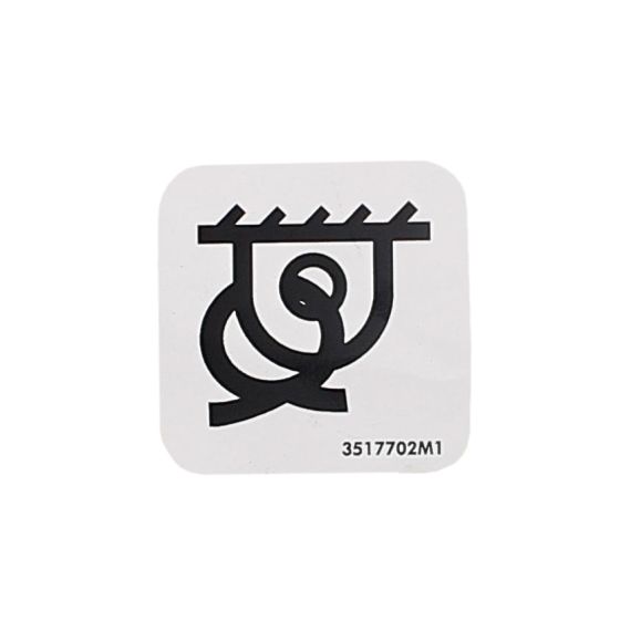 Tie Down Decal for Terex TA3, TA3S, TA3H Dumpers - OEM No. 3517702M1