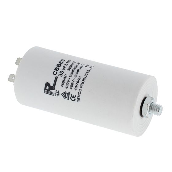 35 UF Capacitor 450 Volt 50/60Hz (D: 45mm, L:90 mm)