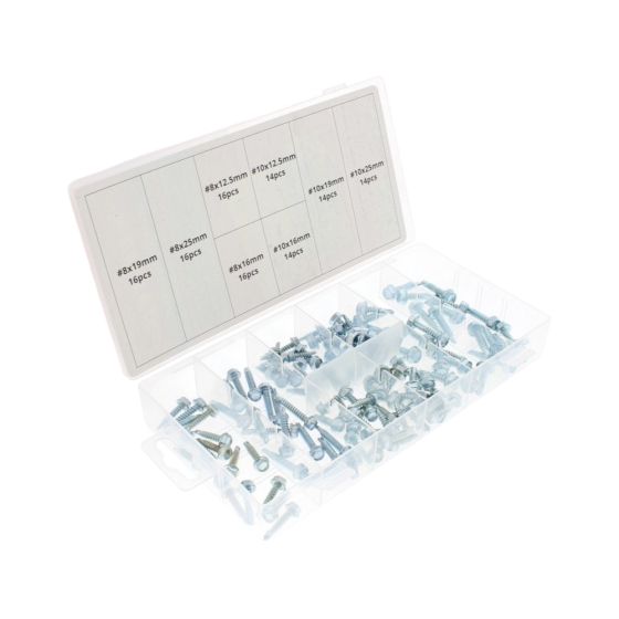 Self Drilling / Tapping Screws Assortment Set (Pack of 120)