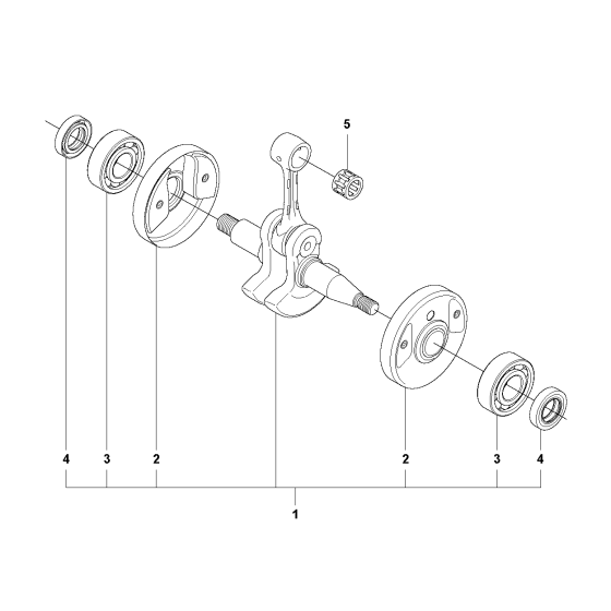 Crankshaft Assembly For Husqvarna 355FRM Brushcutter