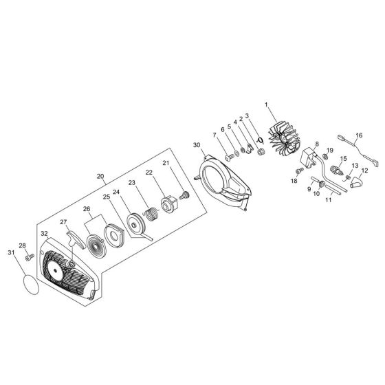 Recoil Starter & Magneto