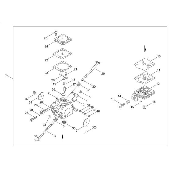 Carburettor for Shindaiwa 362WS