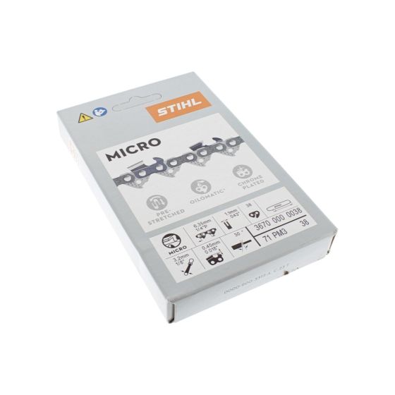 Stihl Picco Micro 3 71 PM3 38 1/4" P 1,1mm/.043" 38 Links - OEM No. 3670 000 0038
