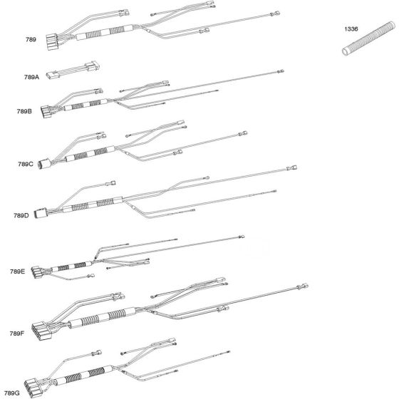 Wire Harness, Wire Assembly for Briggs and Stratton Model No. 613777-0002-J1 Vertical Shaft Engine