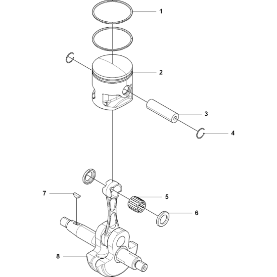 Crankshaft Assembly for Husqvarna 370BTS Leaf Blower