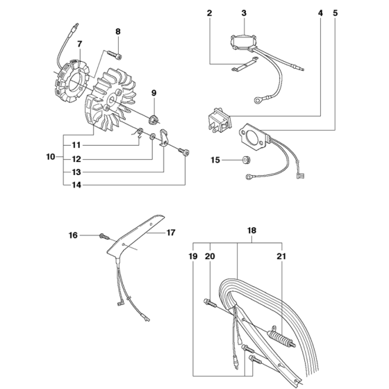 Handles Heated Assembly For Husqvarna 372XP Chainsaw 