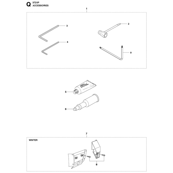 Accessories For Husqvarna 372XP Chainsaw 