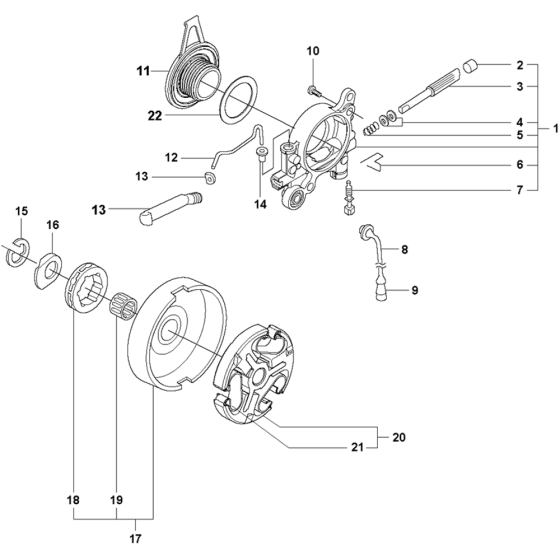 Clutch & Oil Pump Assembly