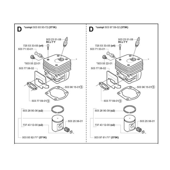 Cylinder, Piston Assembly