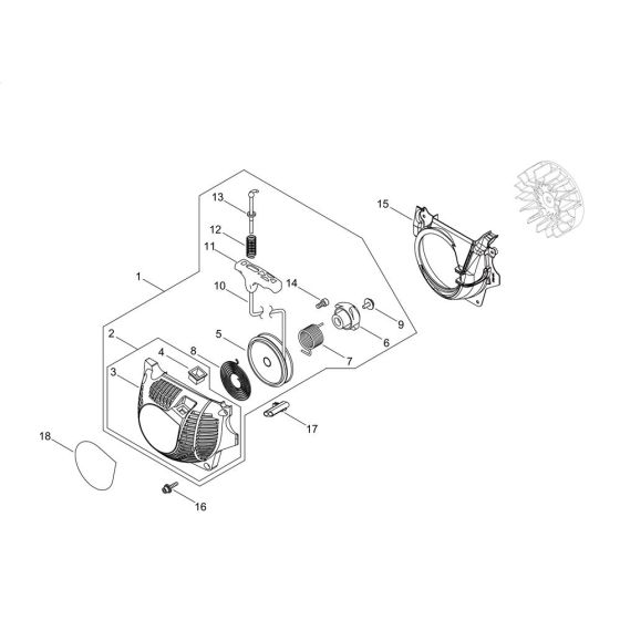 Recoil Starter for Shindaiwa 390SX