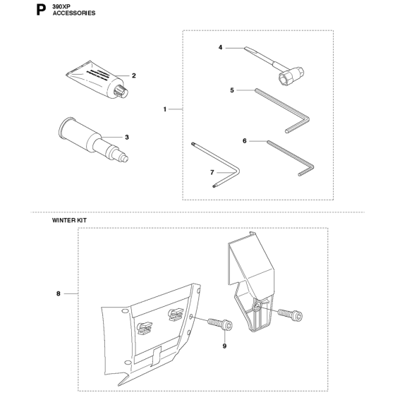 Accessories For Husqvarna 390XP Chainsaw 