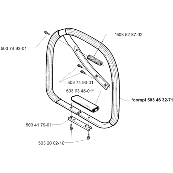 Handle Assembly For Husqvarna 394XP Chainsaw 