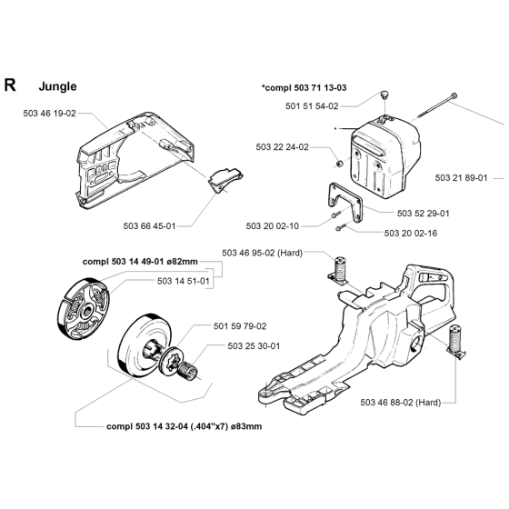 Accessories-1 Assembly For Husqvarna 394XP Chainsaw 