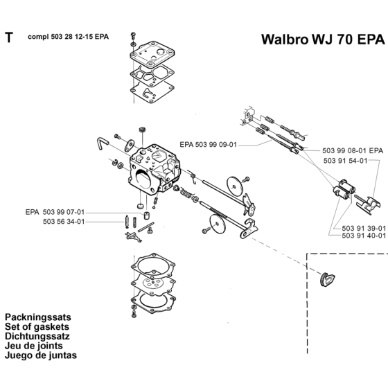 Carburetor Details-1 Assembly For Husqvarna 394XP Chainsaw 