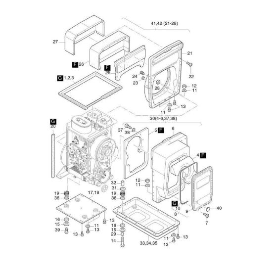 Capsule C Assembly for Hatz 3L40 Diesel Engine