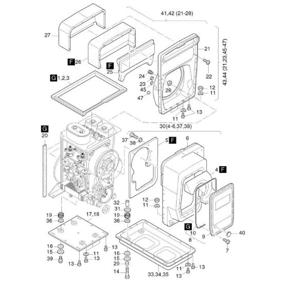 Capsule C/K Assembly for Hatz 3L41C Diesel Engines