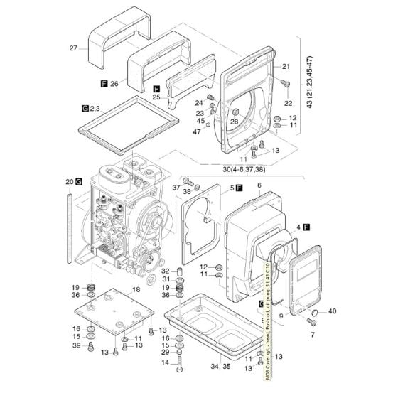 Capsule C/K Assembly for Hatz 3L43C Diesel Engine