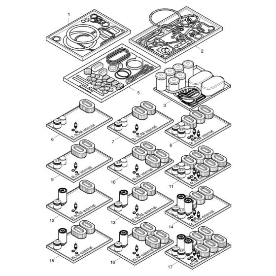 Hatz 3M40 Spare Parts Kit