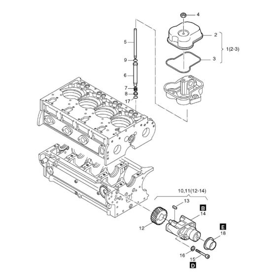Hatz 3M40 Engine Parts