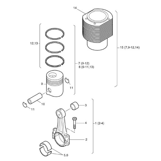 Hatz 3M40 Engine Parts