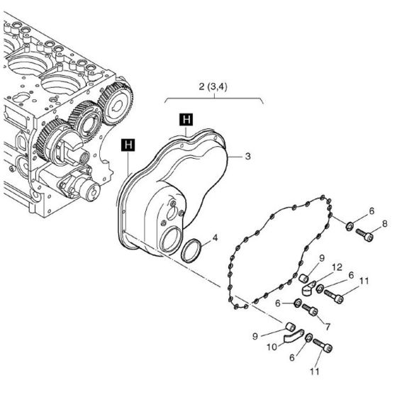 Timing Cover for Hatz 3M41