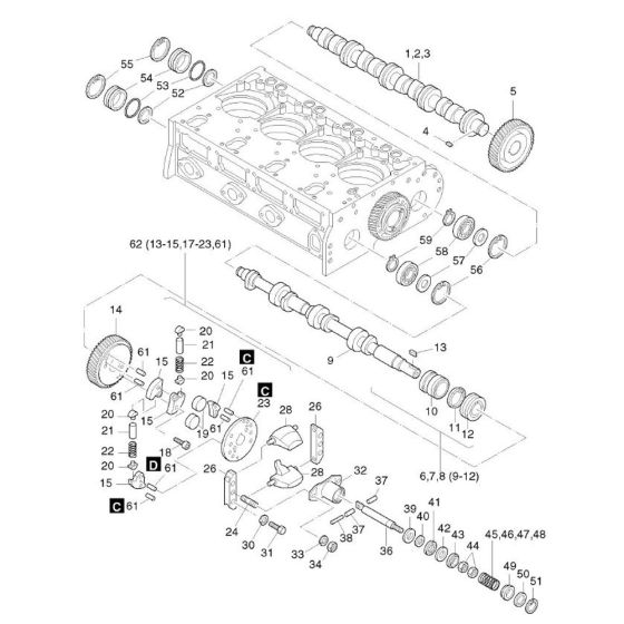 Camshaft, Governor, Timer