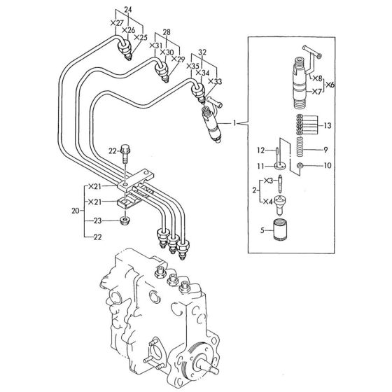 Fuel Injection Line Assembly