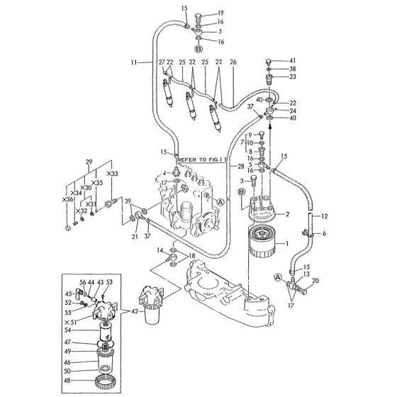 Fuel Line Assembly for Yanmar