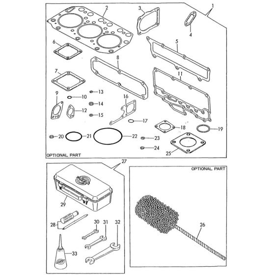 Gasket & Tools for Yanmar Engine