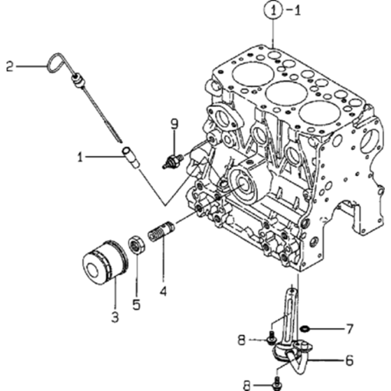 Oil System Assembly for Yanmar 3TNE68 Engine