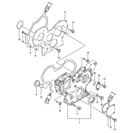 Gear Housing for Yanmar 3TNV88-BPTS