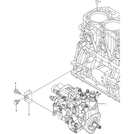 Fuel Injection Pump Assembly for Yanmar 3TNV88-MWA Engine